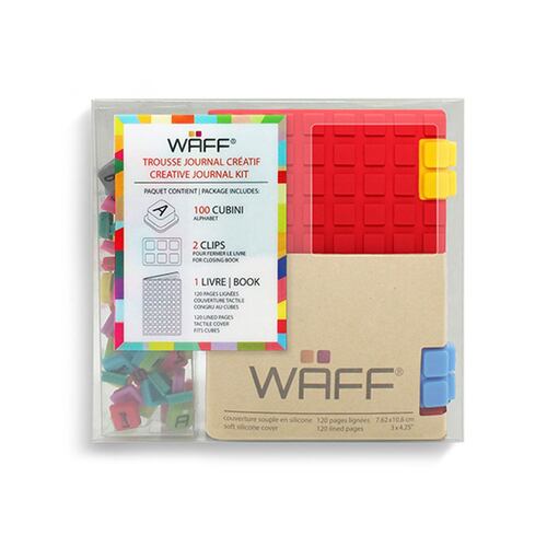 Combo Waff libreta roja + cubos de colores