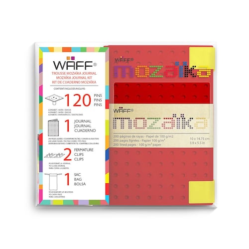 Libreta Mosaika mediana + Cubos de colores Waff