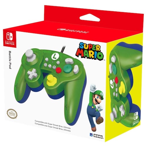 Control para Nintendo Switch Luigi Battle Pad Verde
