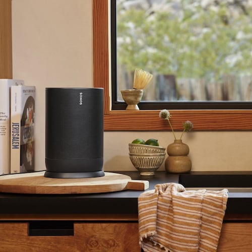 Bocina Sonos Move Wi-Fi y Bluetooth con Alexa y Asistente de Google Negra