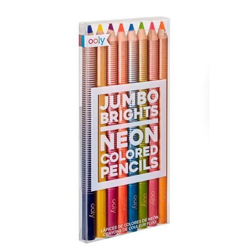 8 Lápices de colores neón