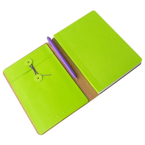 Cuaderno pop verde azulado