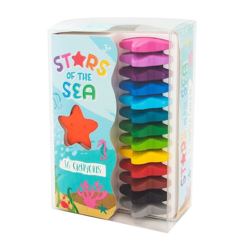 16 Crayones de estrellas de mar y peces Ooly