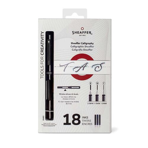 Mini Kit de Caligrafía Negro Punto Fino /Mediano/Grueso Sheaffer