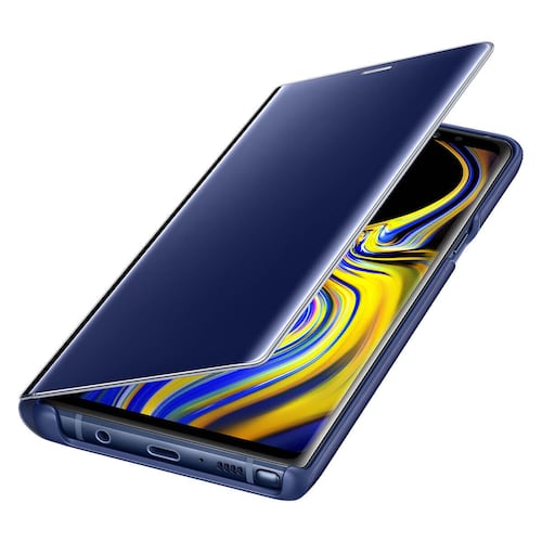Funda Note 9 Azul Clear View Standing
