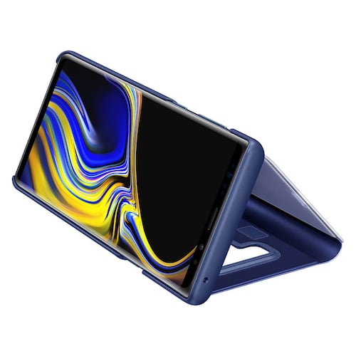 Funda Note 9 Azul Clear View Standing