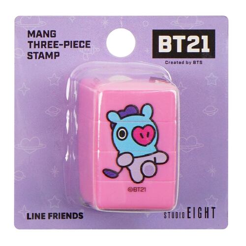 Sello En 3 Piezas Con Personaje Mang Línea BT21