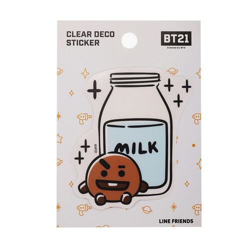 Sticker Deco Trasnparente Bt21 Shoo