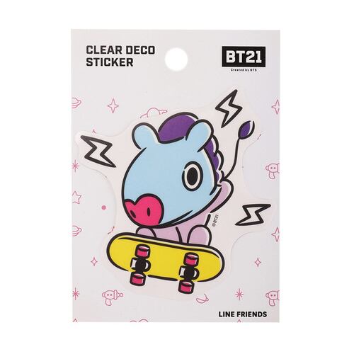 Sticker Deco Trasnparente Bt21 Mang