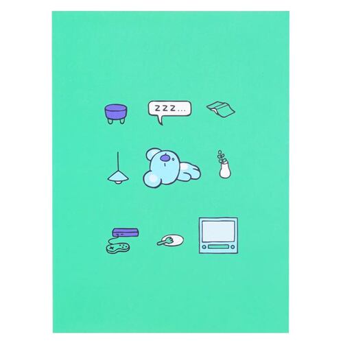Libreta Delgada Con Personaje Koya Línea BT21