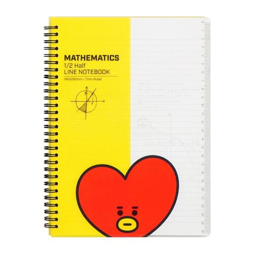 Cuaderno De Matemáticas Con Personaje Tata Línea BT21