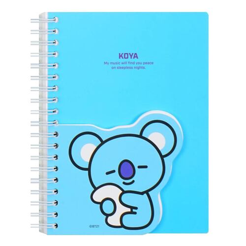 Cuaderno De Doble Capa Con Personaje Koya Línea BT21