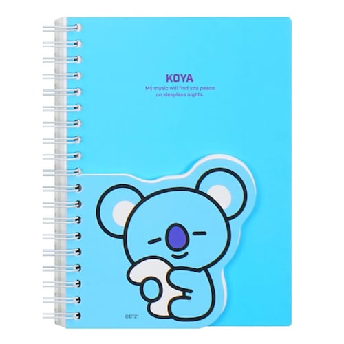 Cuaderno De Doble Capa Con Personaje Koya Línea BT21
