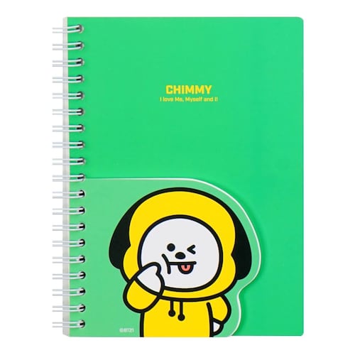 Cuaderno De Doble Capa Con Personaje Chimmy Línea BT21