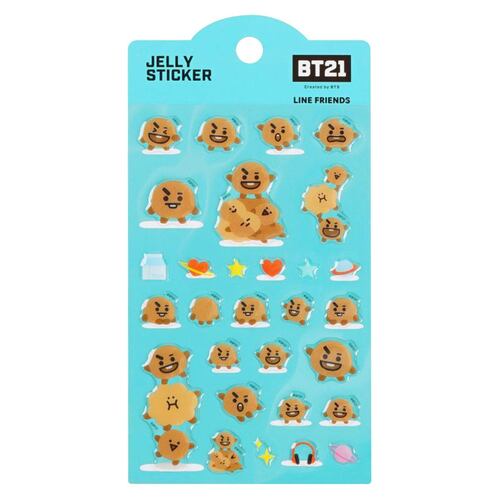 Jelly Sticker Personaje Shooky Línea BT21