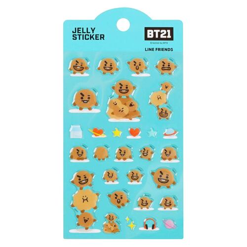 Jelly Sticker Personaje Shooky Línea BT21