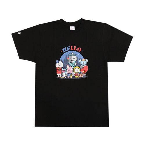 Playera BT21 negra Inglés