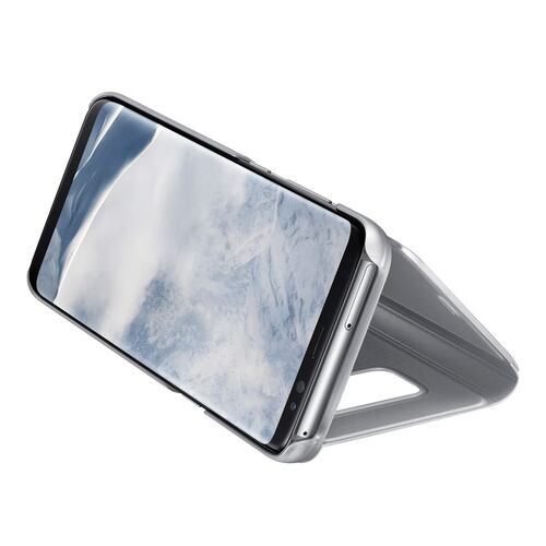 Funda S8 Edge Plata Cover Clear View
