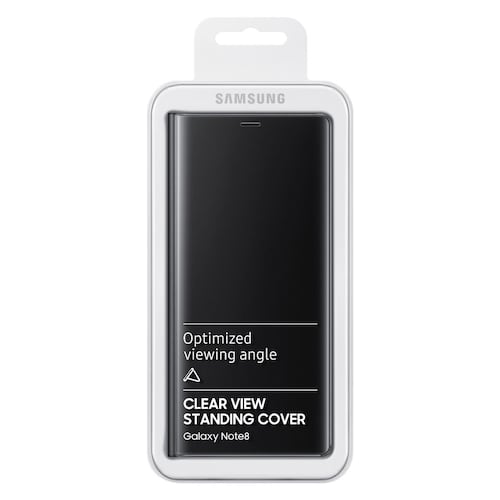 Funda Clear View Standing Note 8 Negro