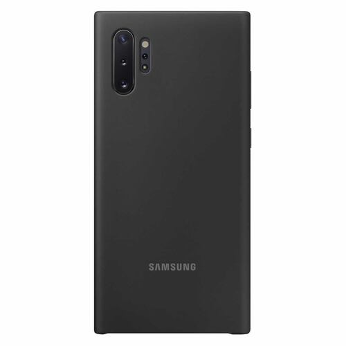 Funda Silicone Cover Negra Para Samsung Note 10 Plus