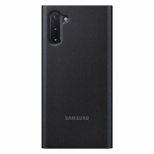 Funda Clear View Negra  Para Samsung Note 10