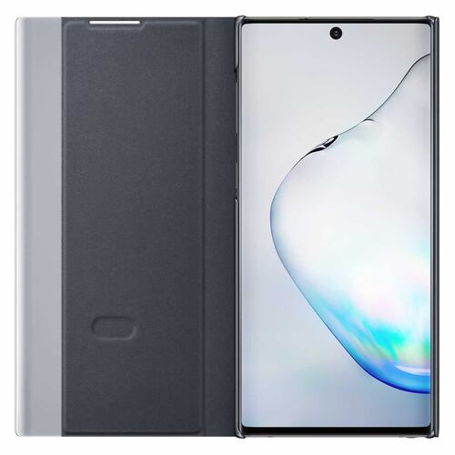 Funda Clear View Negra  Para Samsung Note 10