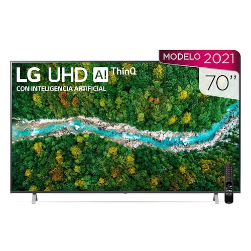 Pantalla  LG UHD TV AI ThinQ 4K 70" 70UP7750PSB