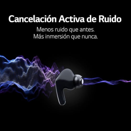 LG TONE Free FP5 - Audífonos Inalámbricos Bluetooth con Cancelación Activa de Ruido (ANC) - Negros