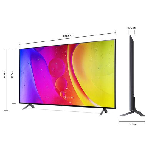 Pantalla  LG NanoCell TV 55 Pulgadas 4K SMART TV con ThinQ AI