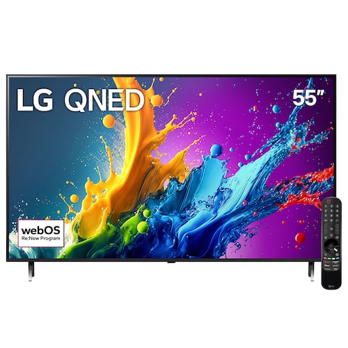 Pantalla LG de 55 Pulgadas 4K ThinQ 55QNED80TSA