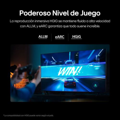 Pantalla LG de 55 Pulgadas 4K ThinQ 55QNED80TSA