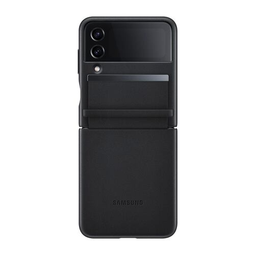 Funda de piel para Samsung Galaxy Z Flip 4 color Negro