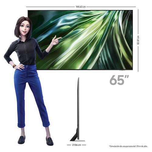 Pantalla Samsung de 65 Pulgadas 4K NEO QLED QN65QN90DAF