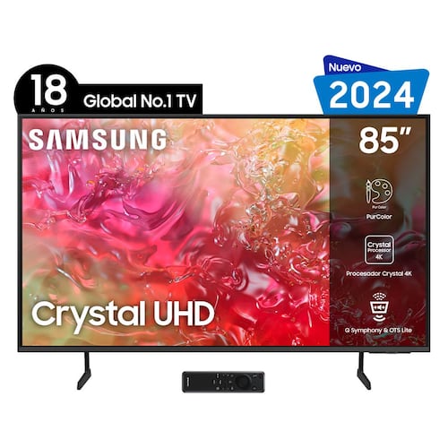 Pantalla Samsung de 85 Pulgadas 4K UHD UN85DU7000FXZX