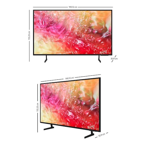 Pantalla Samsung de 85 Pulgadas 4K UHD UN85DU7000FXZX
