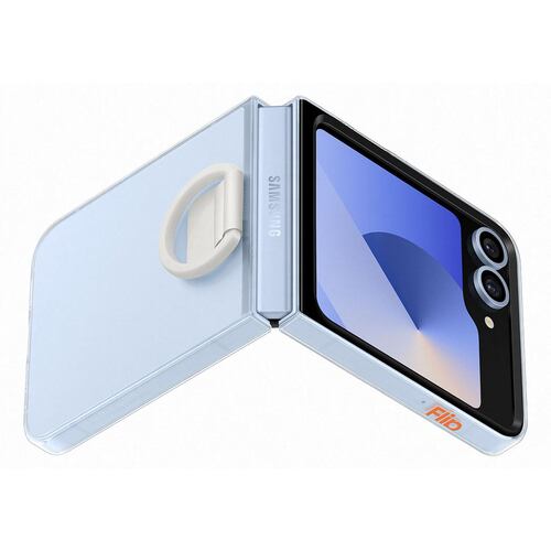 Funda Samsung Transparente con Anillo para Galaxy Flip 6