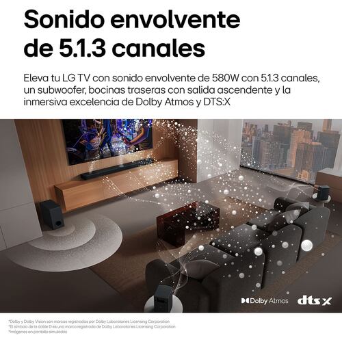 Barra de Sonido LG 5.1.3 S80tr