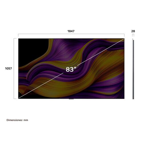 Pantalla Evo LG de 83 Pulgadas 4K Oled83g5psa