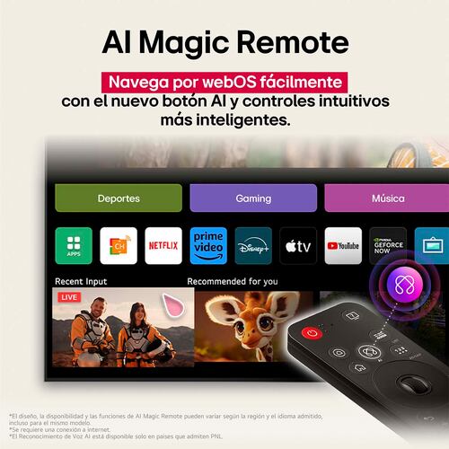 Pantalla LG de 50 Pulgadas 50qned82asg 4k Ai