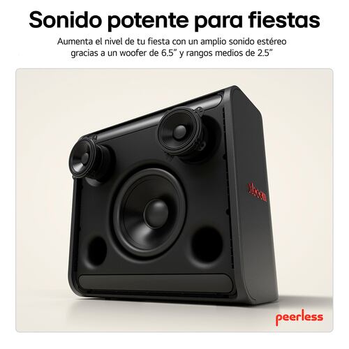 LG XBoom Stage 301 By Will.I.Am Bocina Bluetooth Portátil 12hrs de Batería IPX4