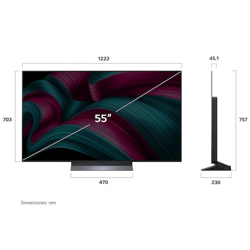 Pantalla Evo LG de 55 Pulgadas 4K Oled55c5psa
