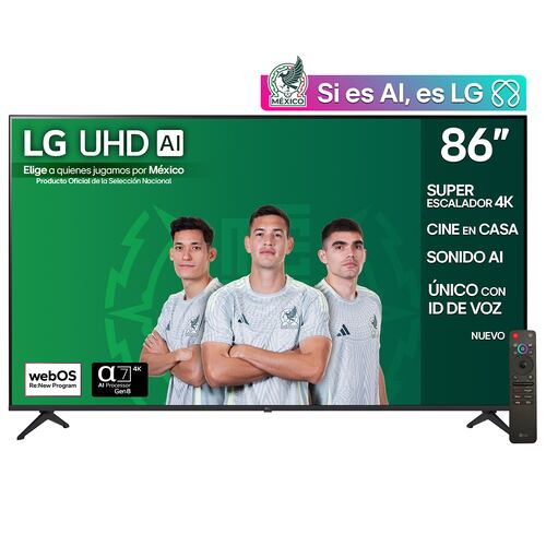 Pantalla LG de 86 Pulgadas 4K 86ua8050psa
