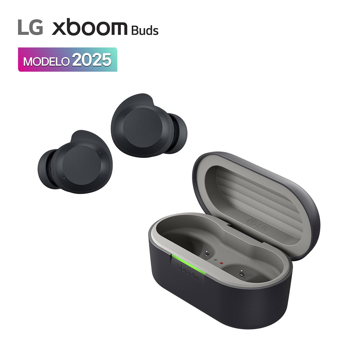 LG xboom Buds by will.i.am Audífonos Bluetooth Cancelación de Ruido Avanzada Color Negro