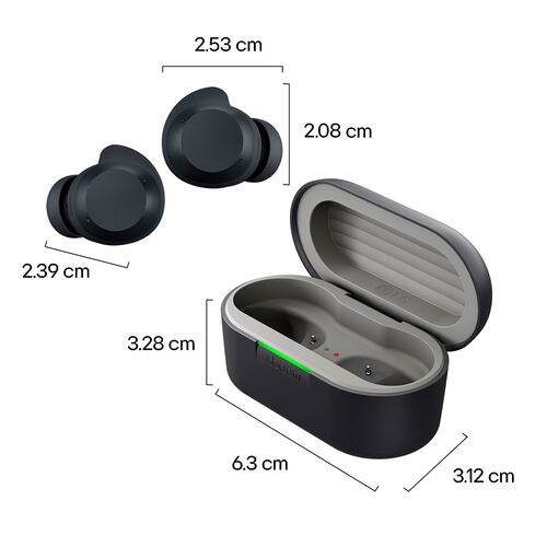 LG xboom Buds by will.i.am Audífonos Bluetooth Cancelación de Ruido Avanzada Color Negro