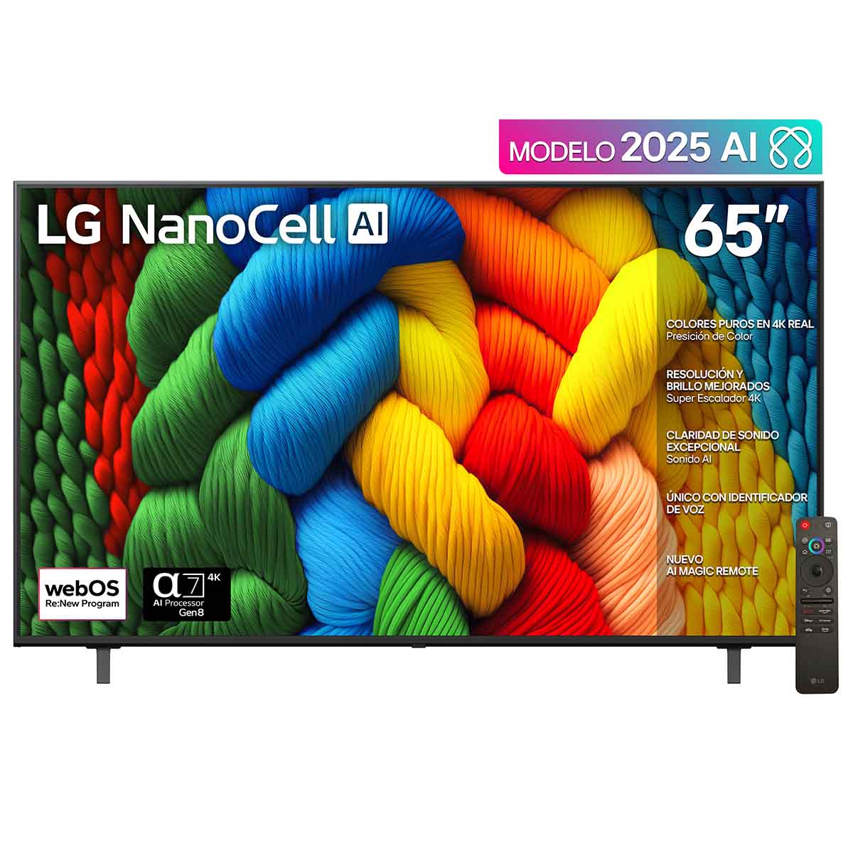 Pantalla LG de 65 Pulgadas 4K 65nano80asa