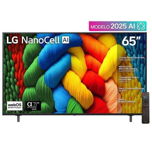 Pantalla LG de 65 Pulgadas 4K 65nano80asa