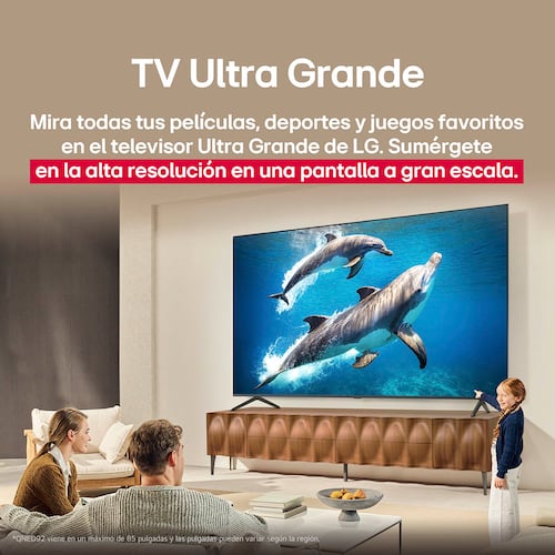 Pantalla LG de 75 Pulgadas 75qned92asa 4k Ai