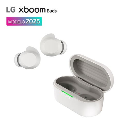 LG xboom Buds by will.i.am Audífonos Bluetooth Cancelación de Ruido Avanzada Color Blanco