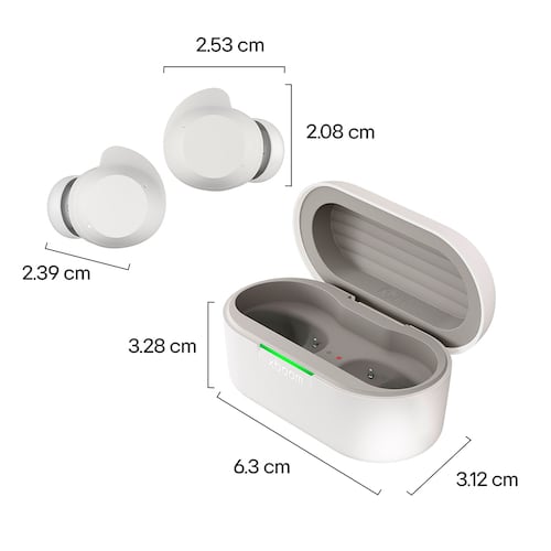 LG xboom Buds by will.i.am Audífonos Bluetooth Cancelación de Ruido Avanzada Color Blanco