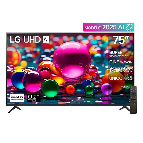 Pantalla LG de 75 Pulgadas 4K 75ua8050psa